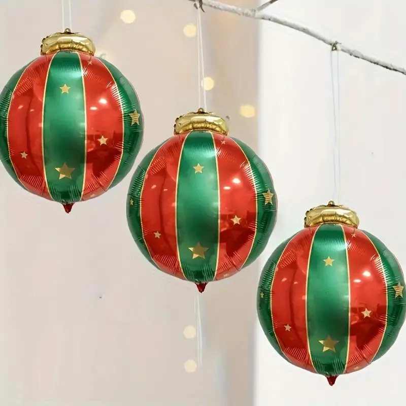 15-Pieces: Giant Shatterproof Christmas Hanging Ball Decorations