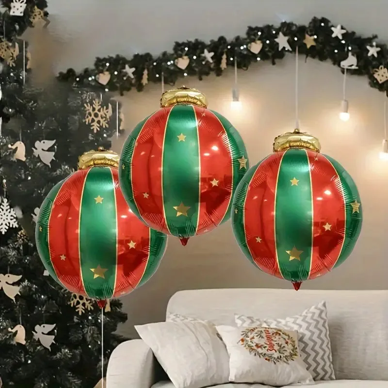 15-Pieces: Giant Shatterproof Christmas Hanging Ball Decorations