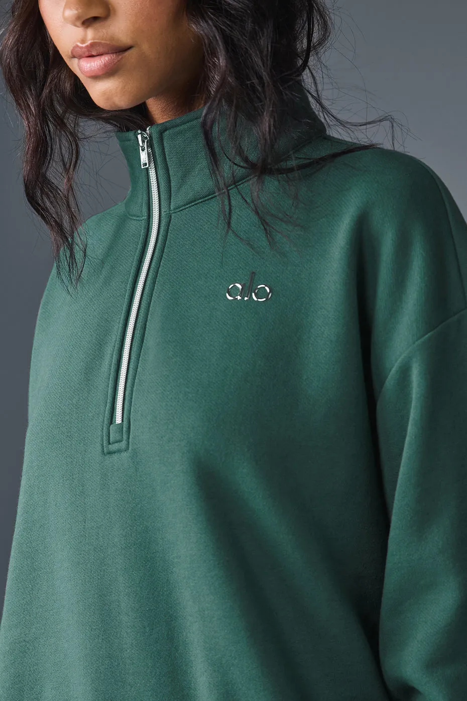 Accolade 1/4 Zip Pullover - Winter Ivy