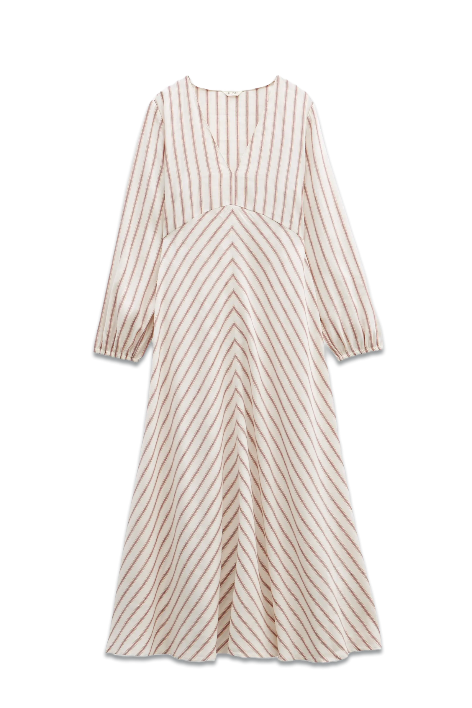 Aine Stripe Linen Blend Maxi Dress