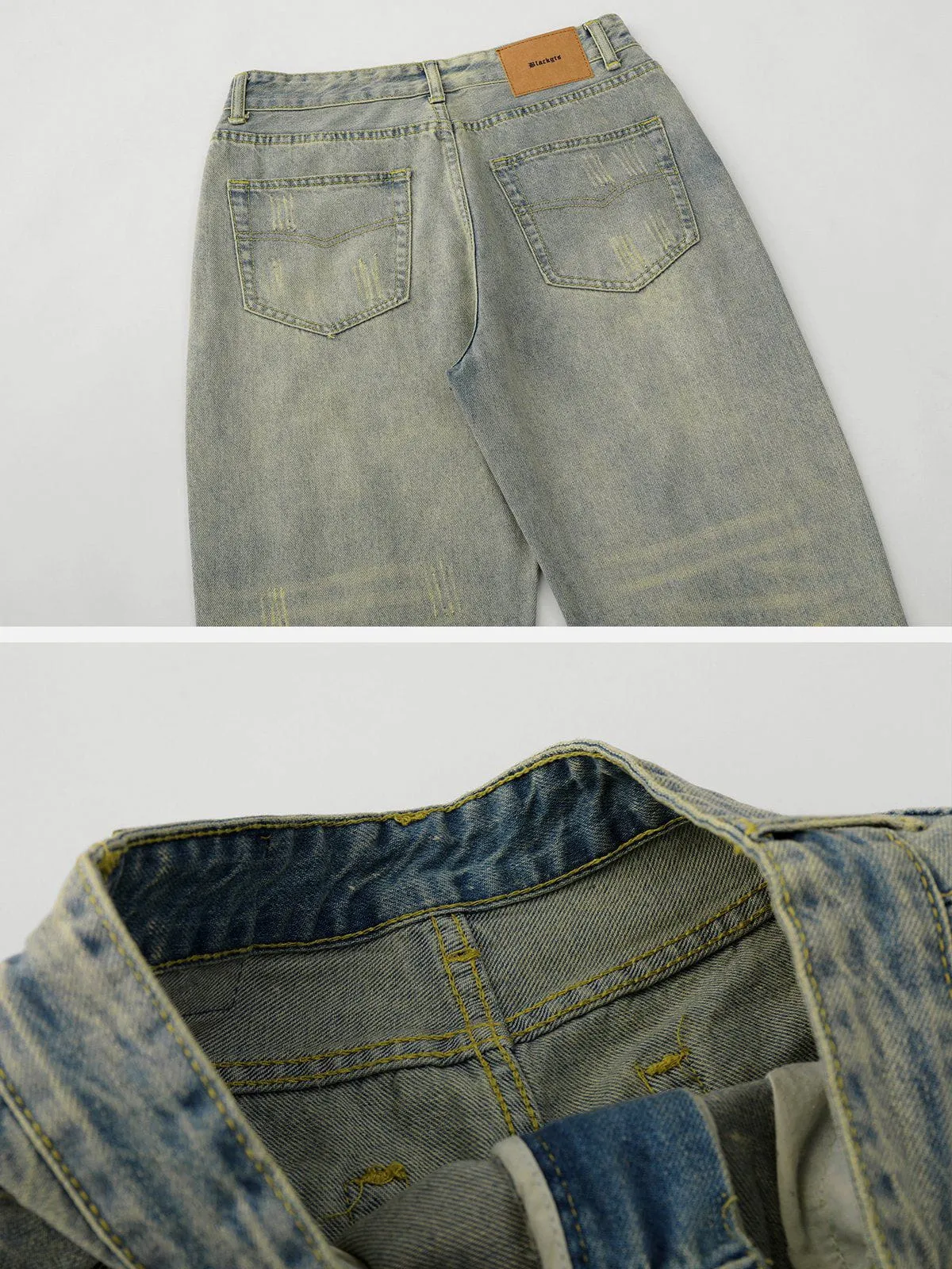 AlanBalen® - Distressed Washed Jeans