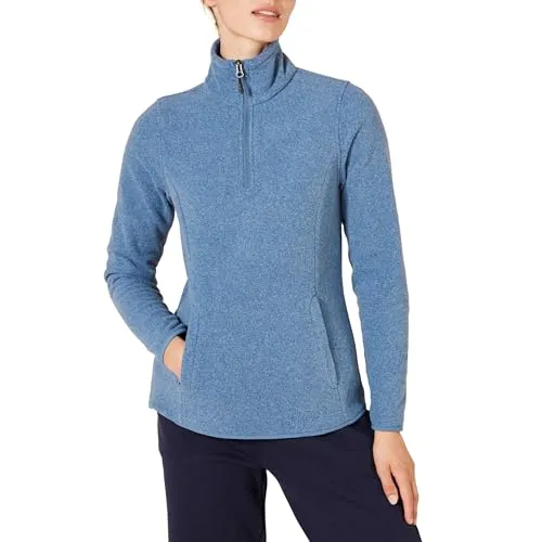 Amazon Essentials Women's Classic-Fit Long-Sleeve Quarter-Zip Polar Fleece Pullover Jacket -