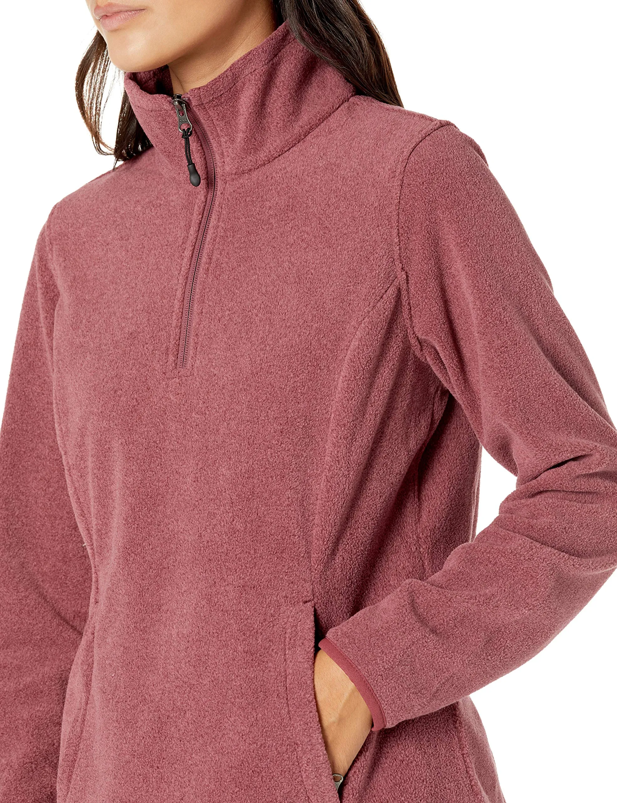 Amazon Essentials Women's Classic-Fit Long-Sleeve Quarter-Zip Polar Fleece Pullover Jacket -