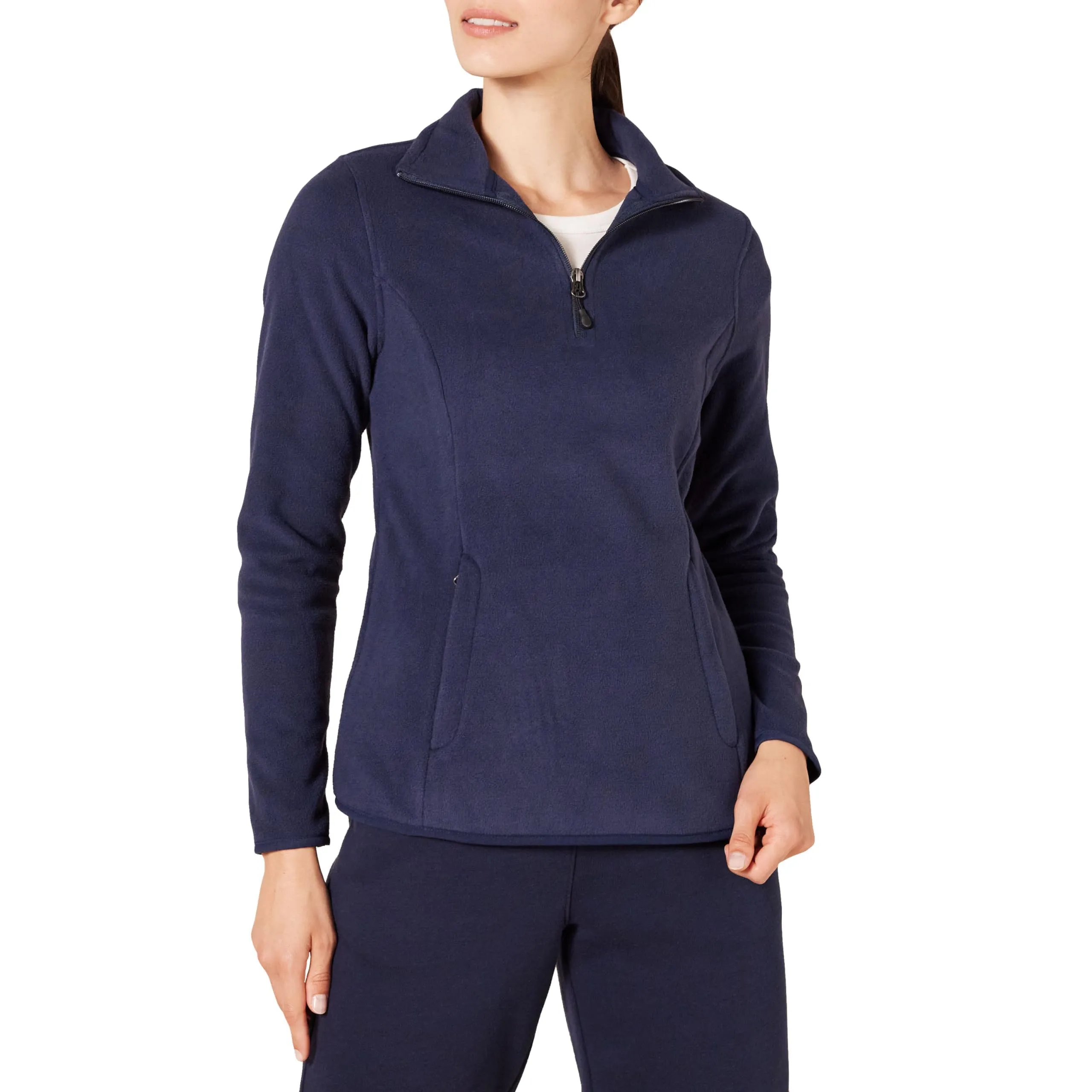 Amazon Essentials Women's Classic-Fit Long-Sleeve Quarter-Zip Polar Fleece Pullover Jacket -