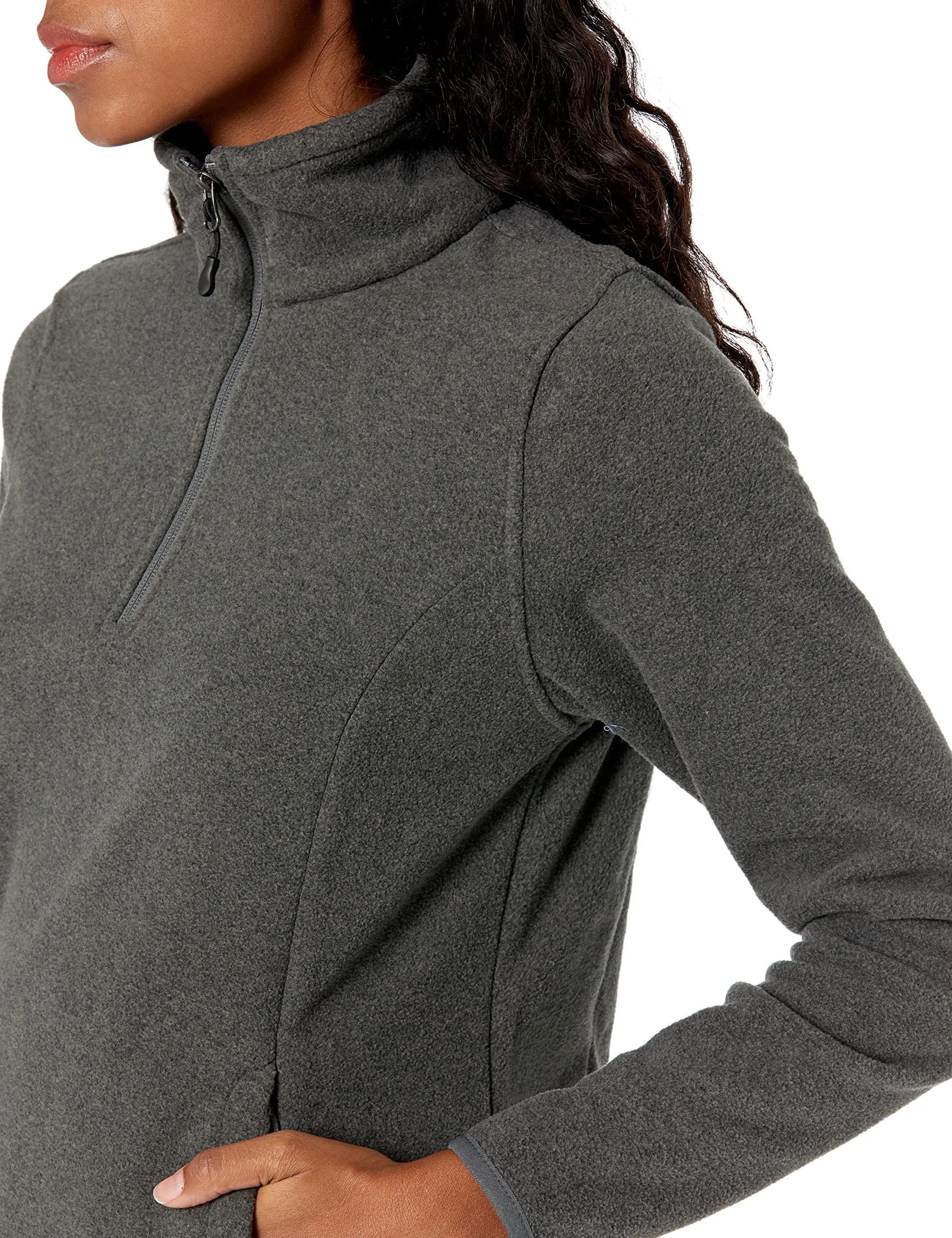 Amazon Essentials Women's Classic-Fit Long-Sleeve Quarter-Zip Polar Fleece Pullover Jacket -