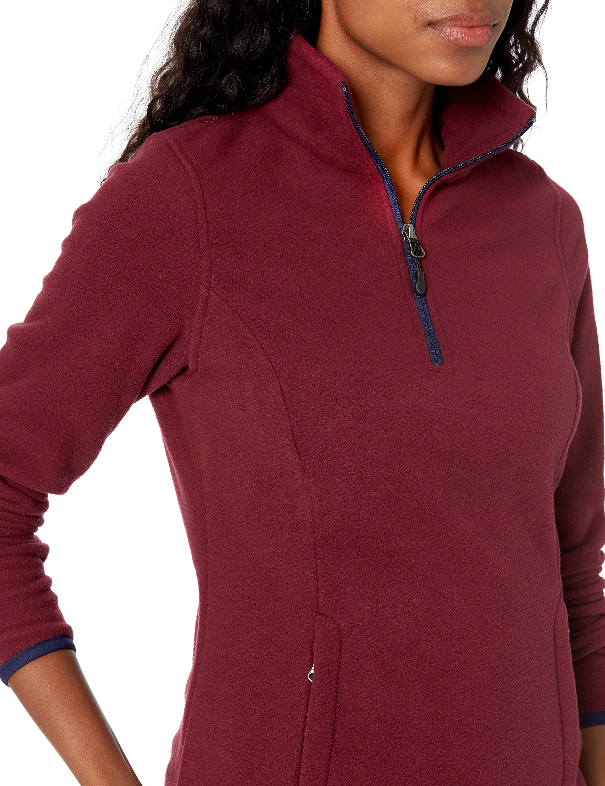 Amazon Essentials Women's Classic-Fit Long-Sleeve Quarter-Zip Polar Fleece Pullover Jacket -