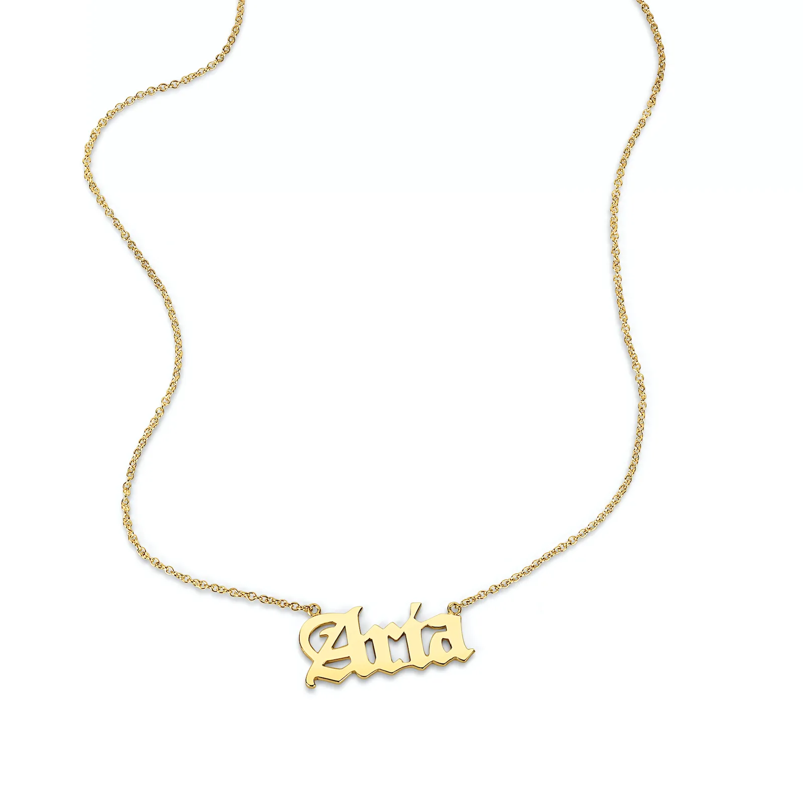 AVA GOTHIC NAME NECKLACE