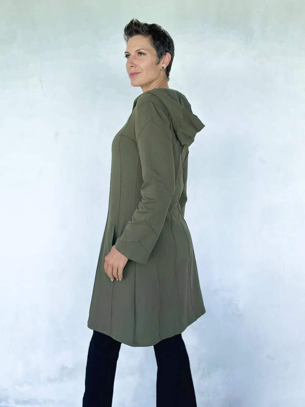 Bamboo Fleece Midi Jacket