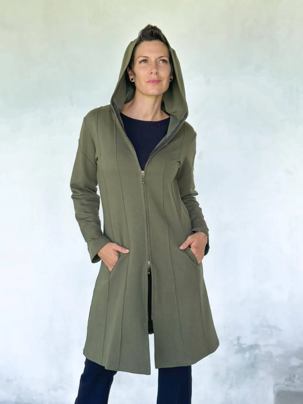 Bamboo Fleece Midi Jacket