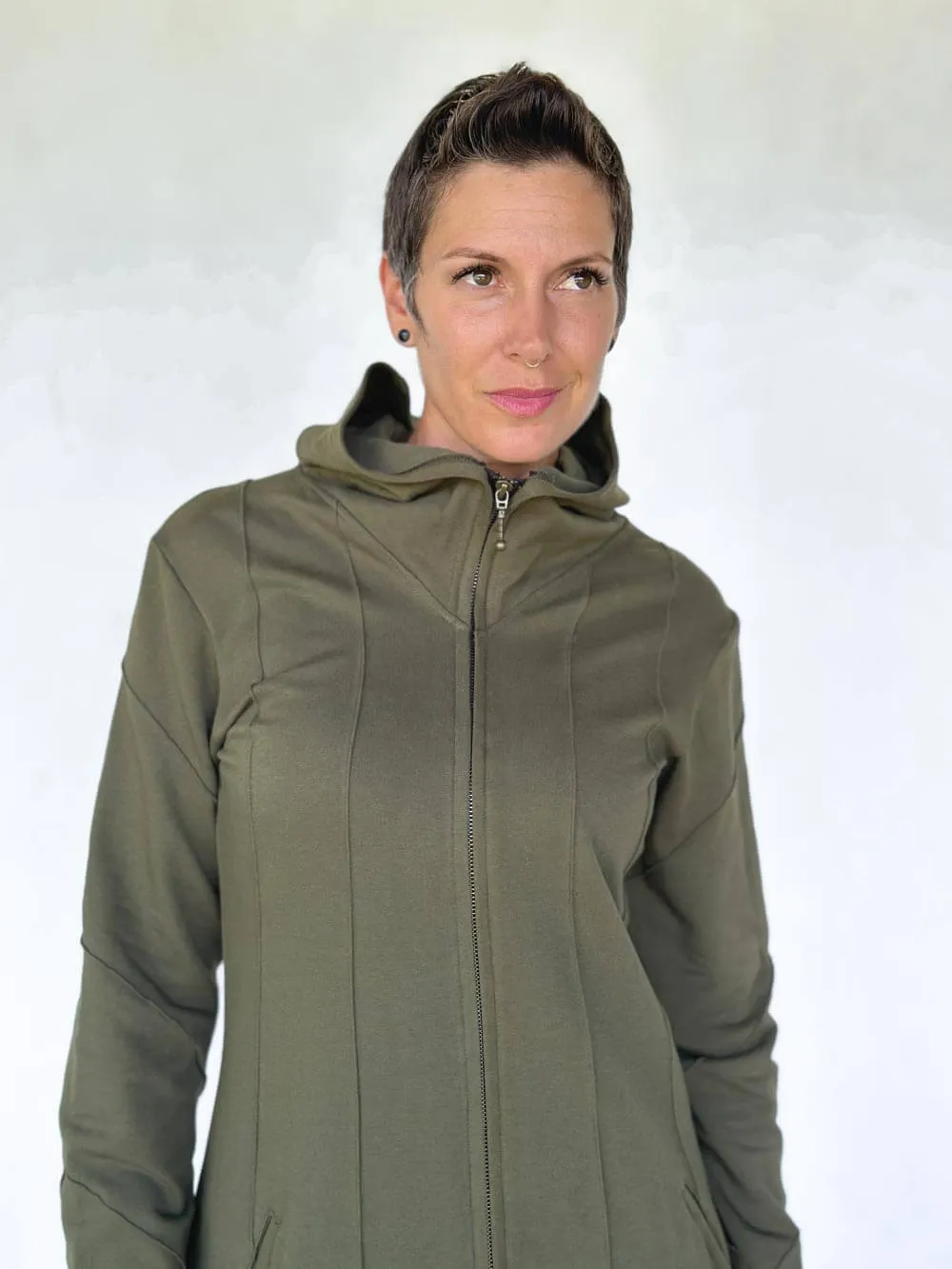 Bamboo Fleece Midi Jacket