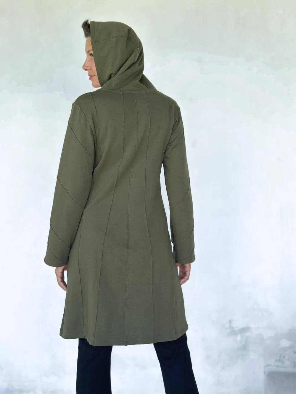 Bamboo Fleece Midi Jacket