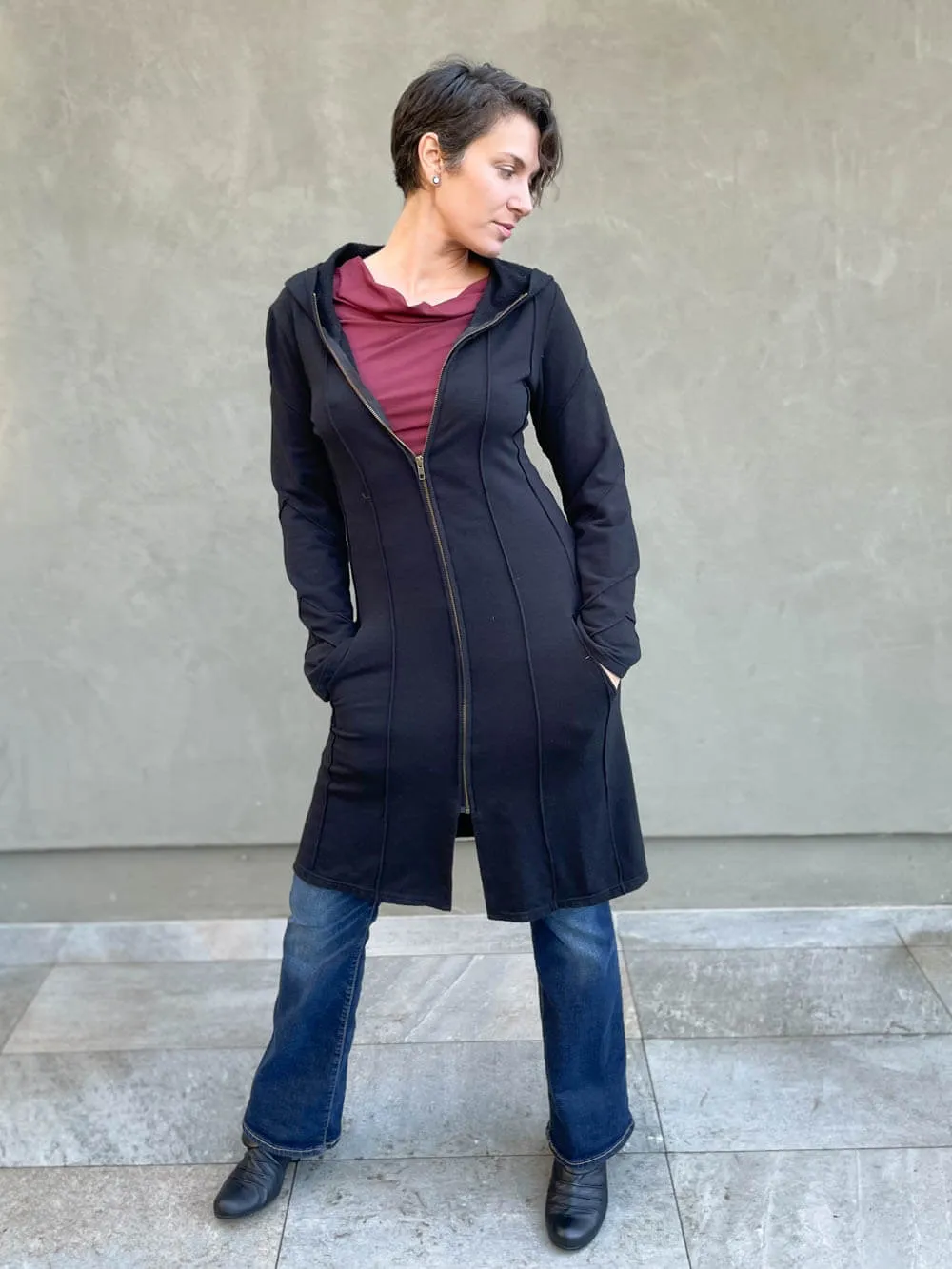 Bamboo Fleece Midi Jacket