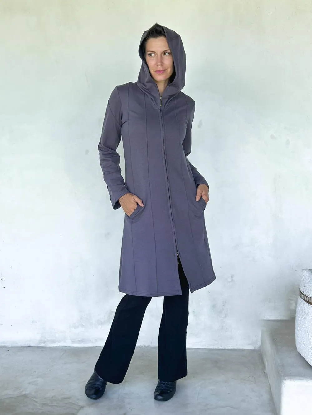 Bamboo Fleece Midi Jacket