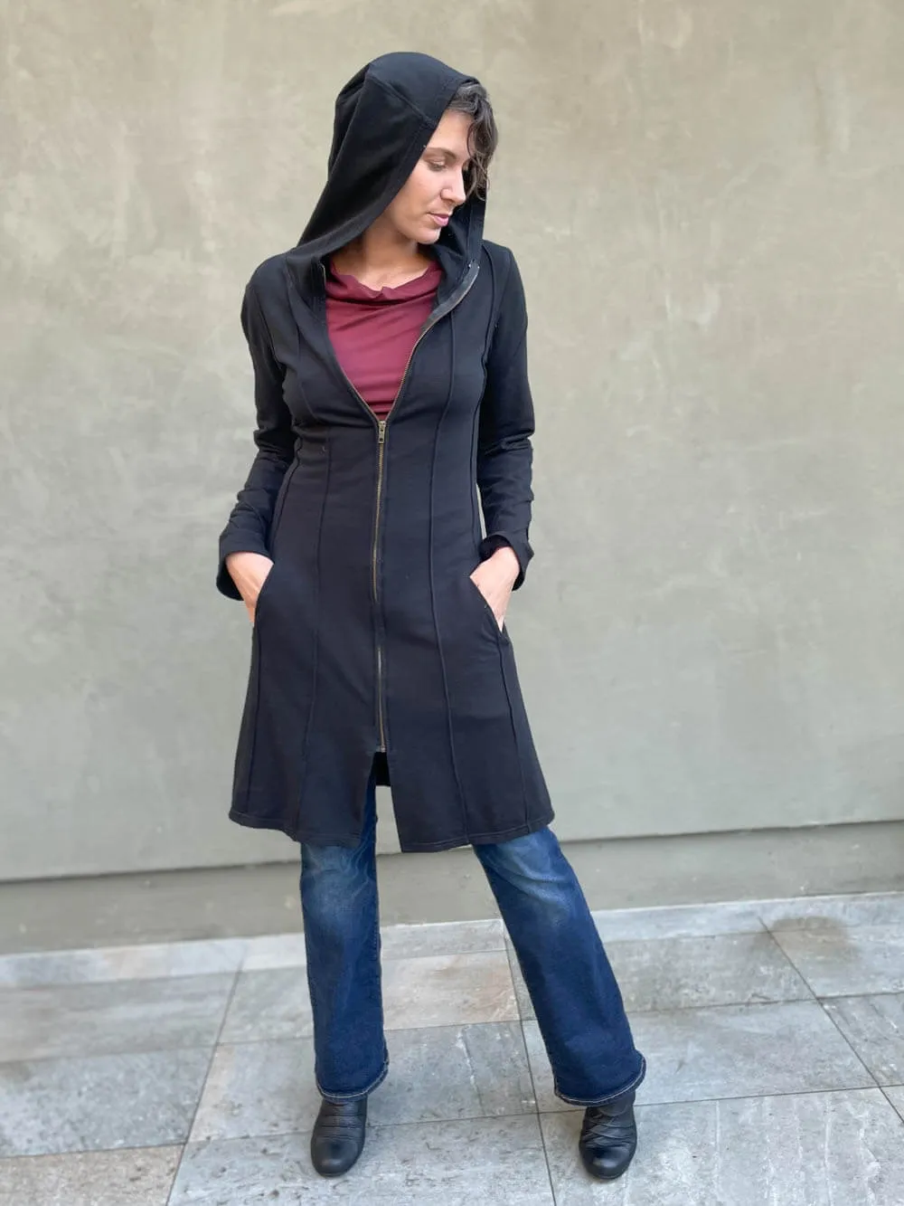 Bamboo Fleece Midi Jacket