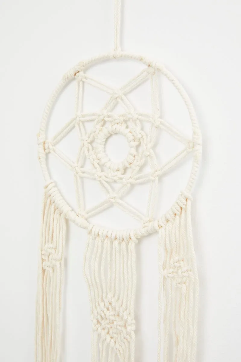 Beige Macrame Wall Hanger