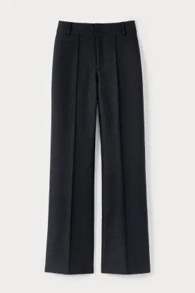 BLACK Crepe Flared Pants