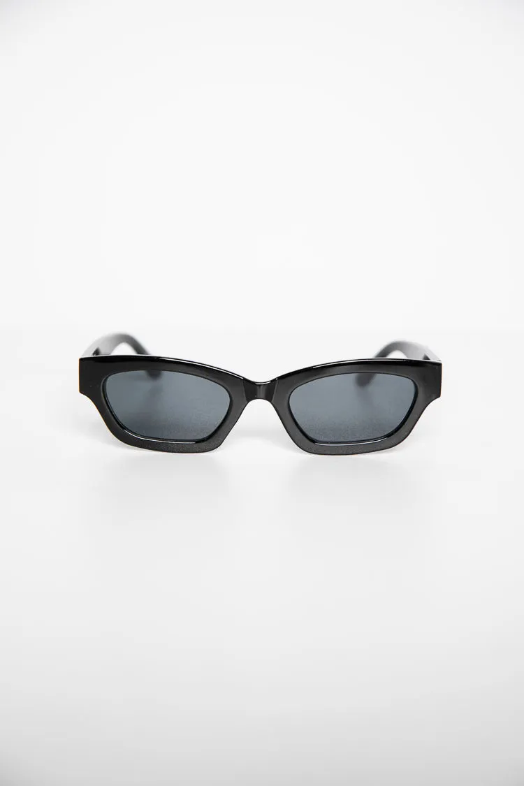 Black Slimline Sunglasses