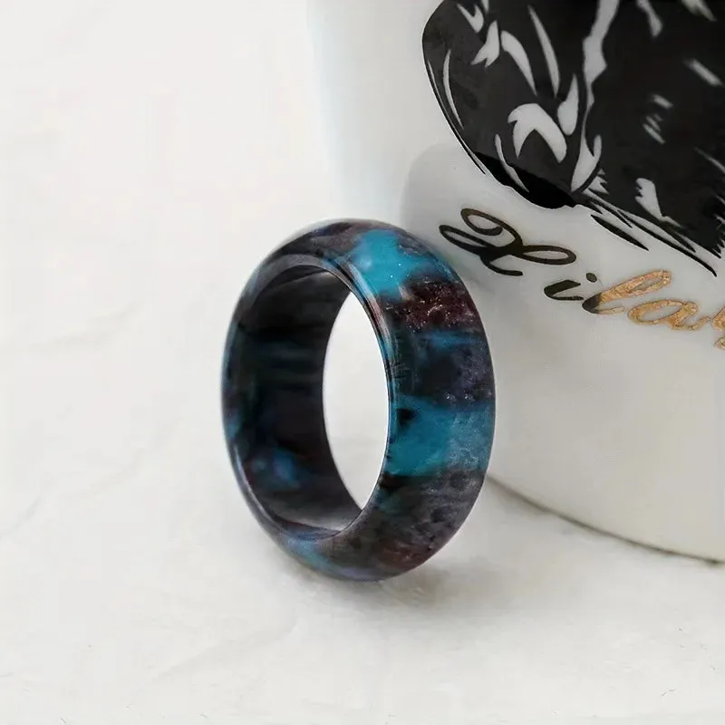 Bohemian Rainbow Resin Ring - Gradient Color