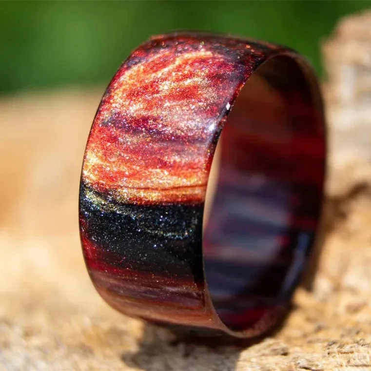 Bohemian Rainbow Resin Ring - Gradient Color