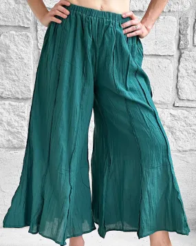 'Breezy Flared Pants' - Green