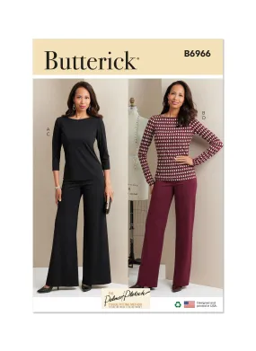 Butterick Pattern B6966 Misses' Knit Tops and Pants