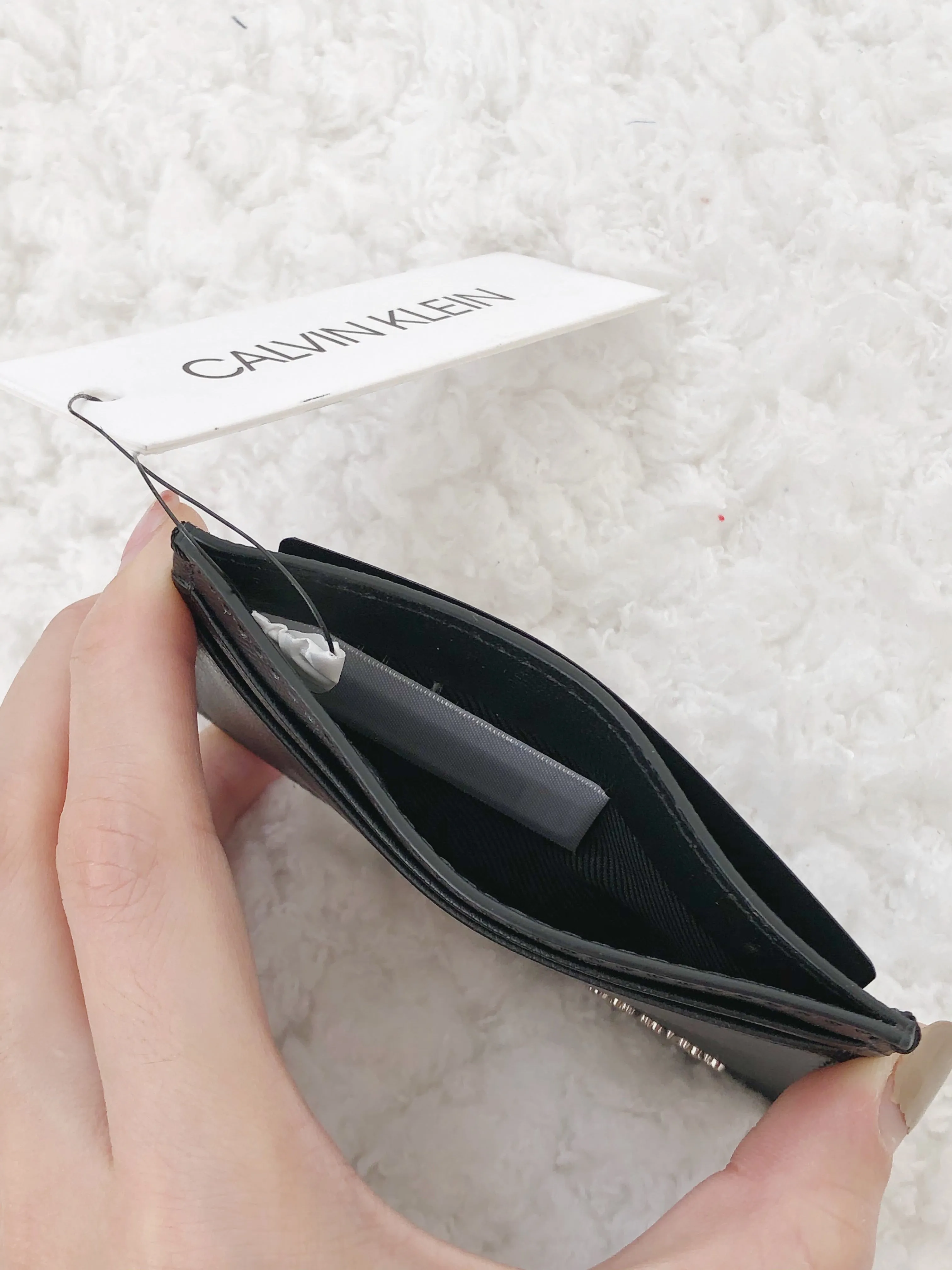 Calvin Klein Matte Saffiano Card Case