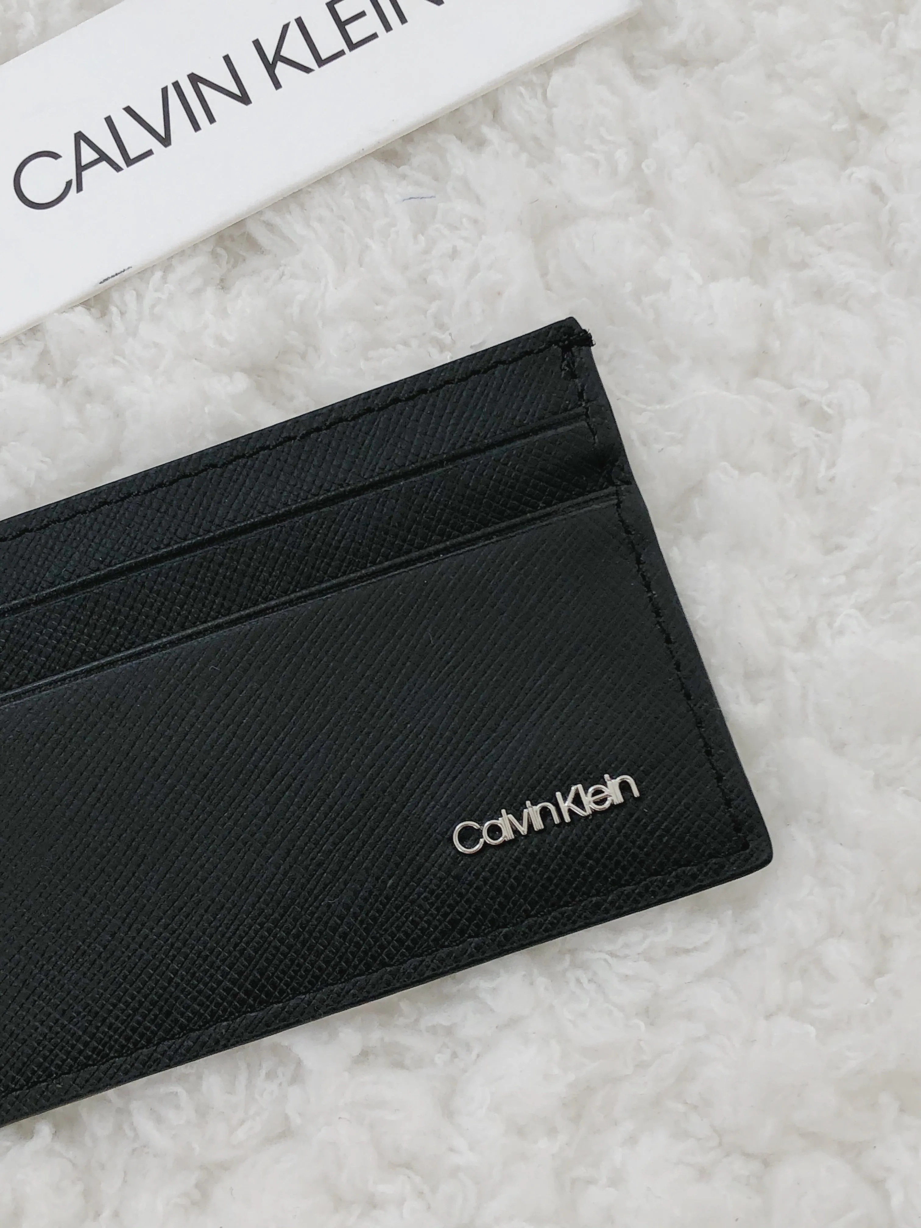 Calvin Klein Matte Saffiano Card Case