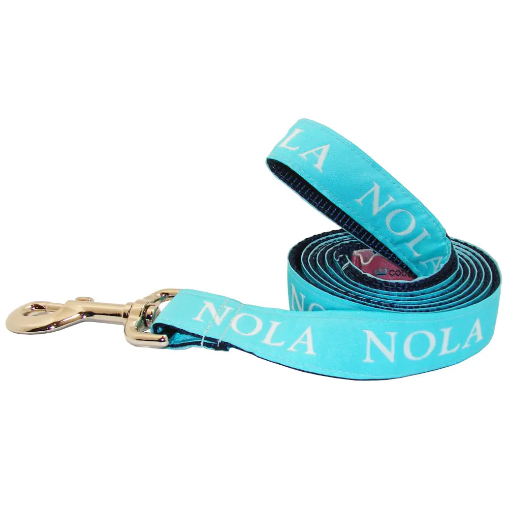 Caribbean Blue NOLA Dog Leash