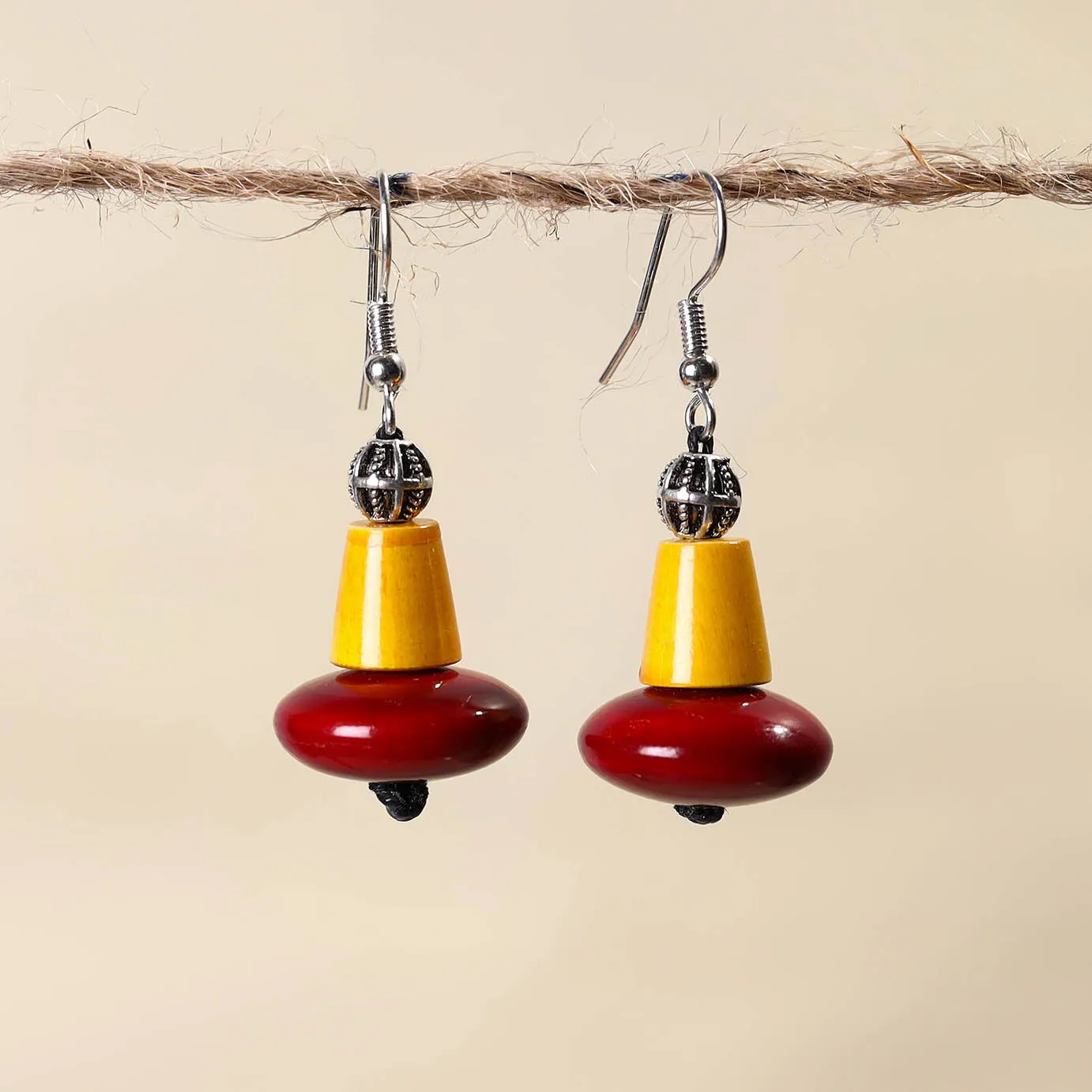 Channapatna Handcrafted Wooden Earrings 108