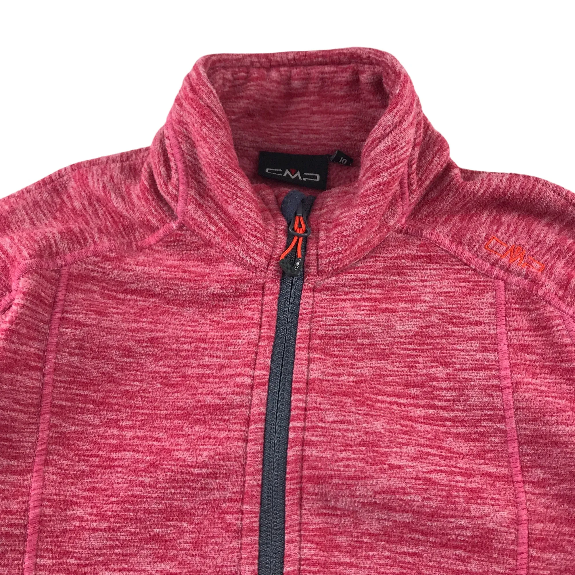 CMP fleece 9-10 years fuchsia pink long sleeve full zipper