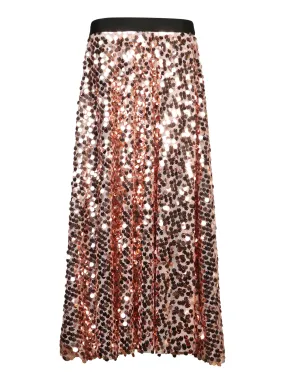 Copper Sequin Skirt