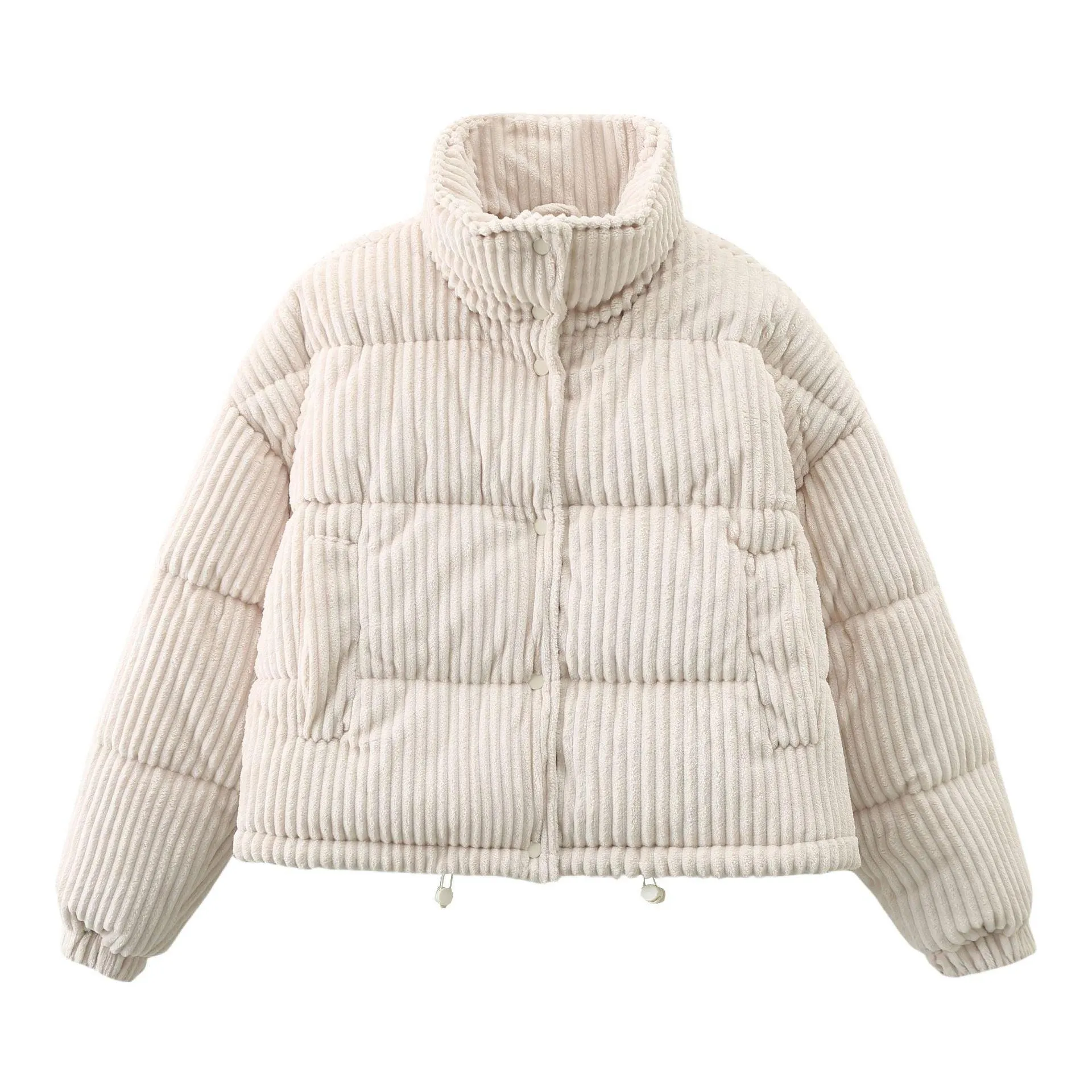 Corduroy Jacket Comfort Short Loose Cotton Puffer Jacket