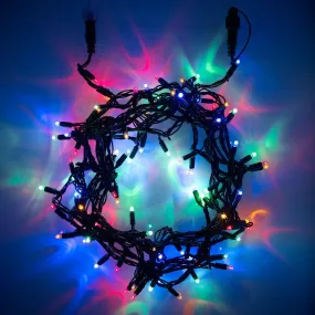 Core Connect 20m 200 Multi Coloured Connectable Fairy Lights Green Cable