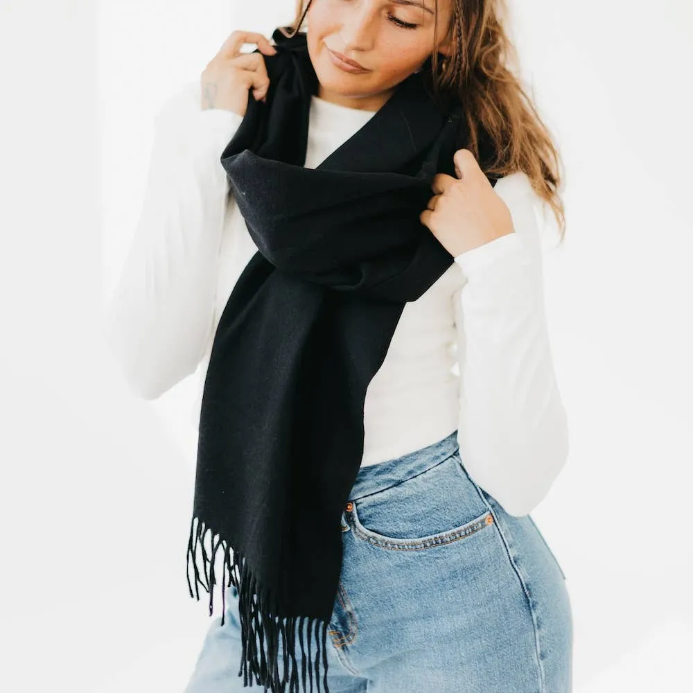 Cozy Cashmere Essential Soft Solid Scarf