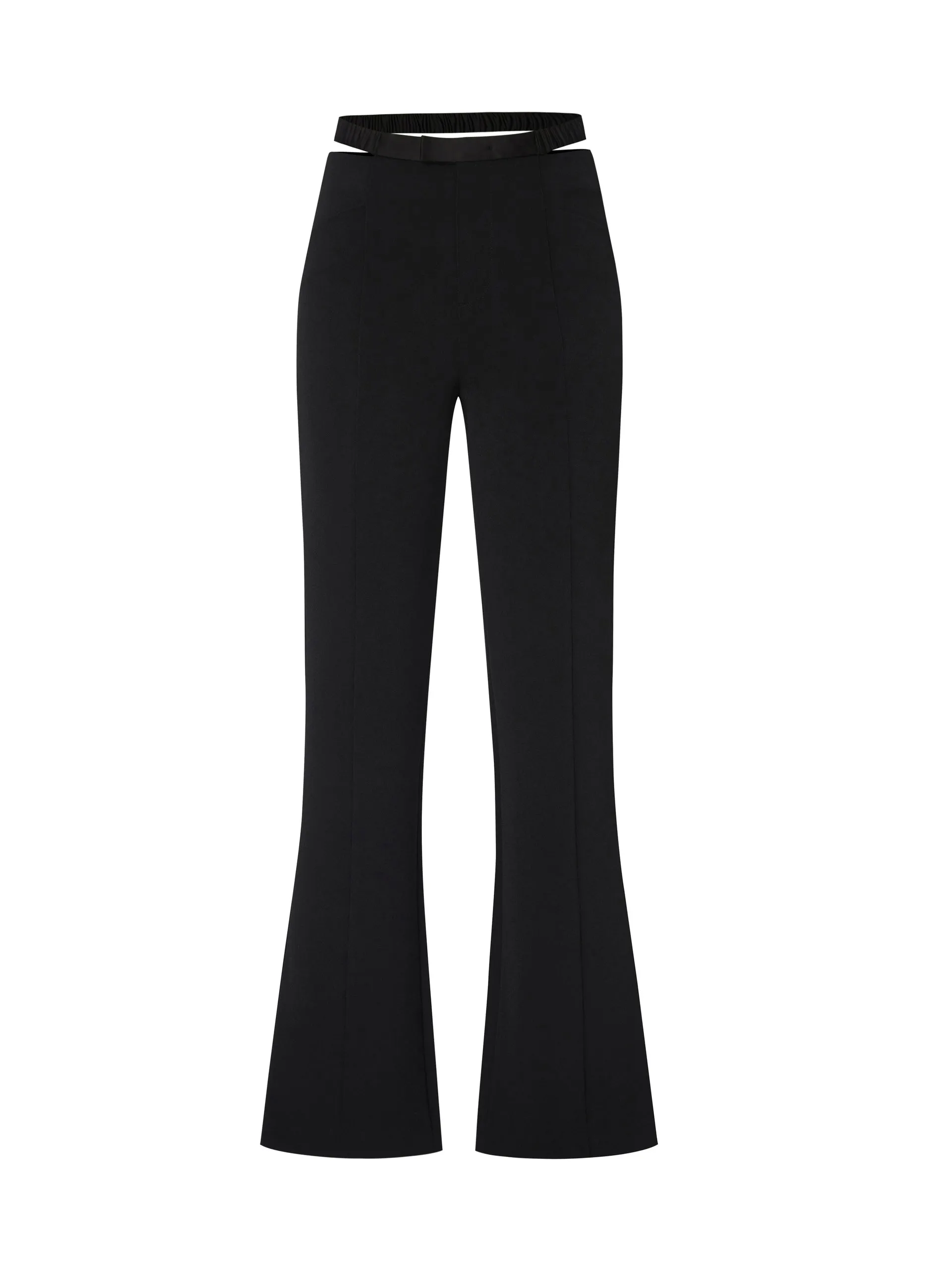 Cutout High Rise Flared Pants