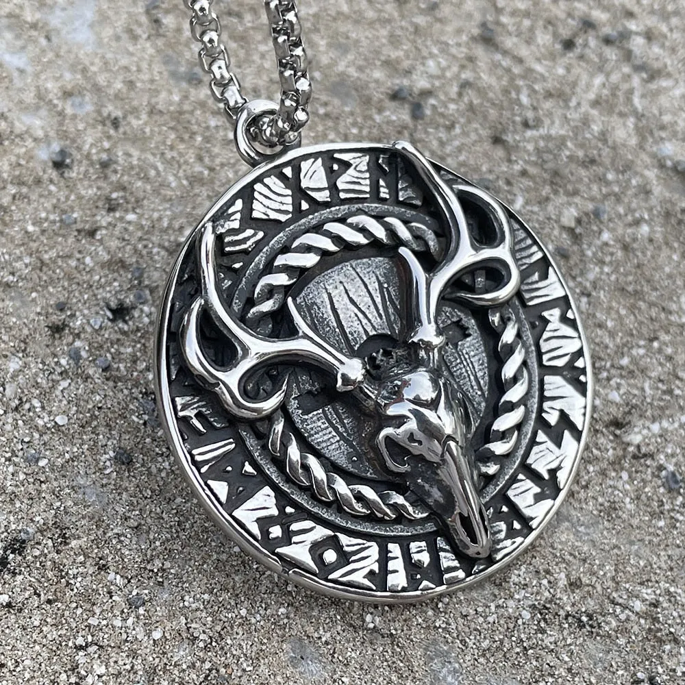 Edgy Antler Pendant Necklace