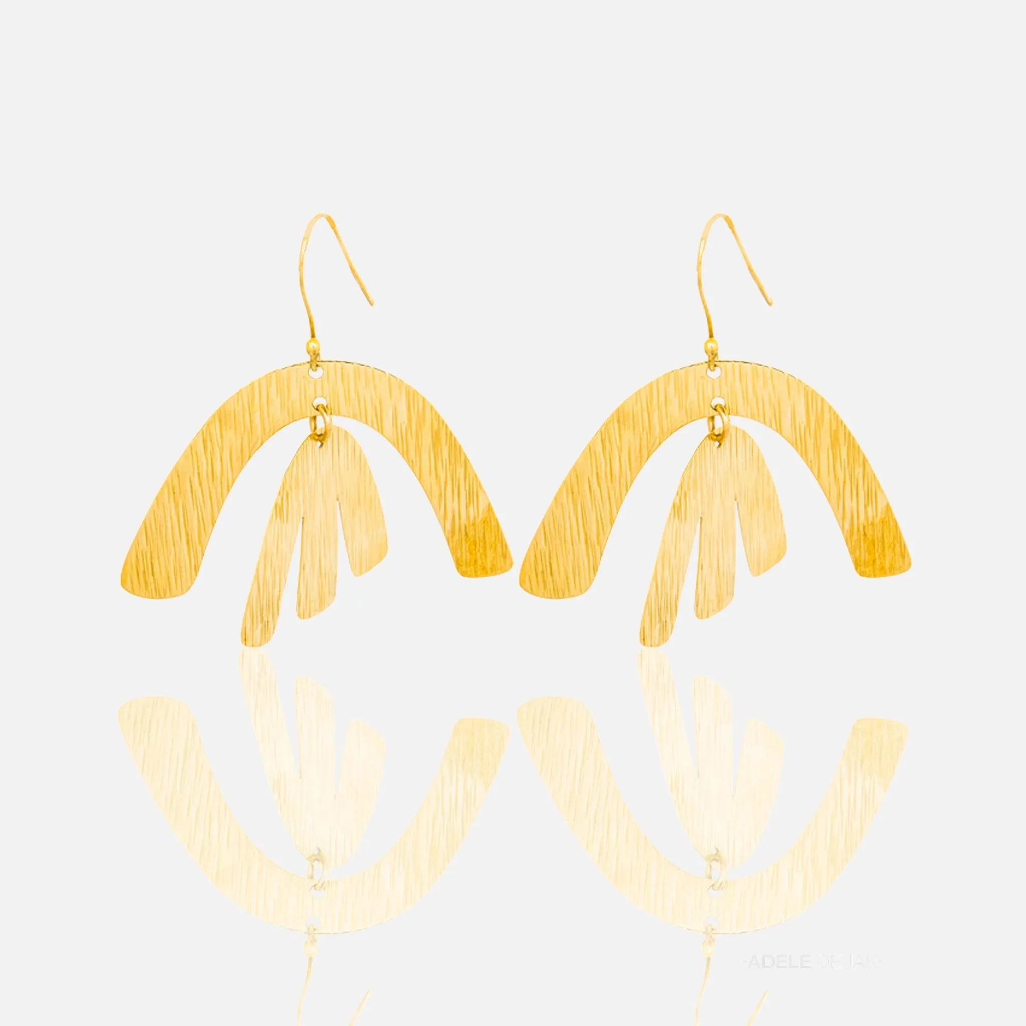 Edgy Earrings Brass Dhamani