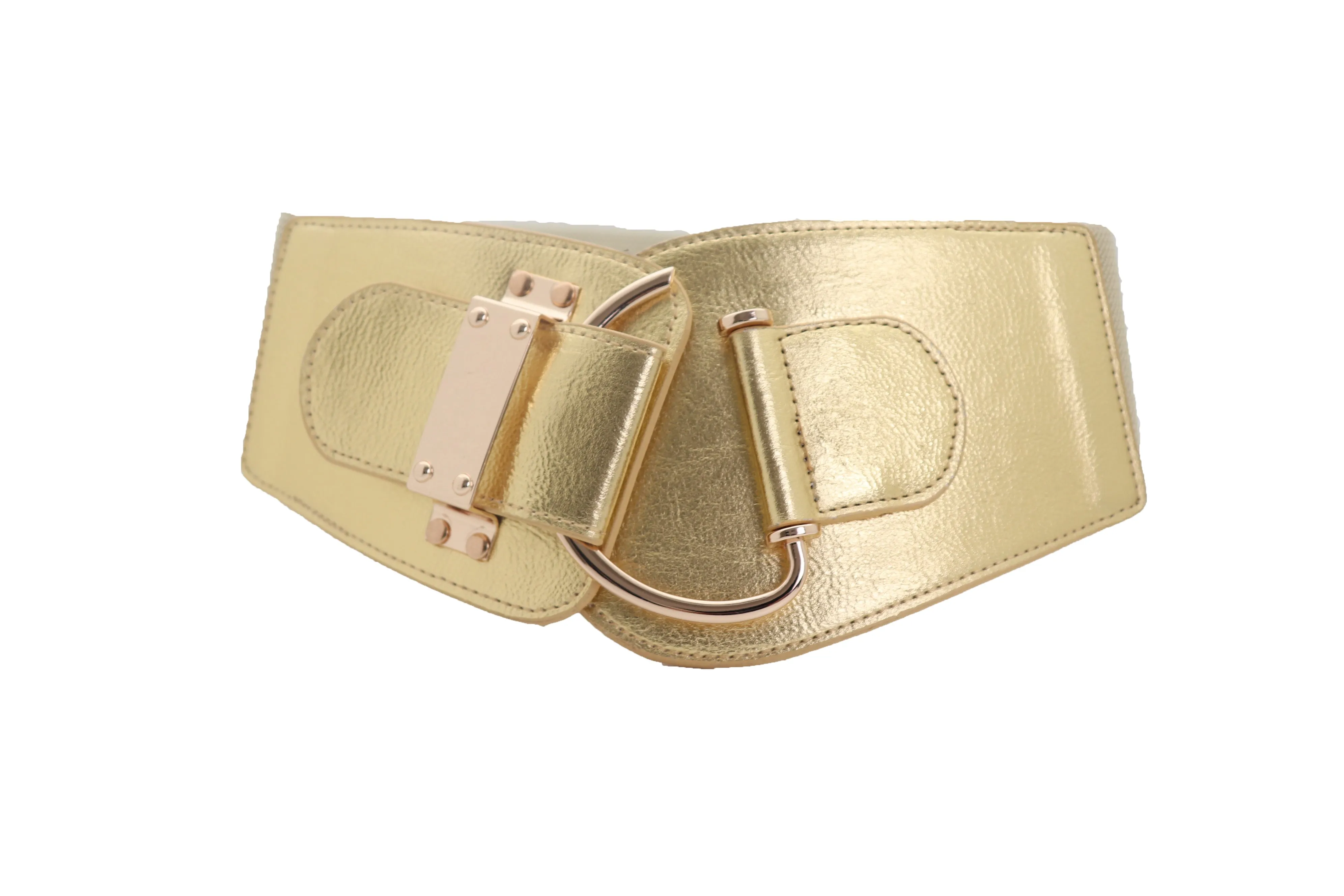 Elastic Wide Waisted Hook Buckle Belt