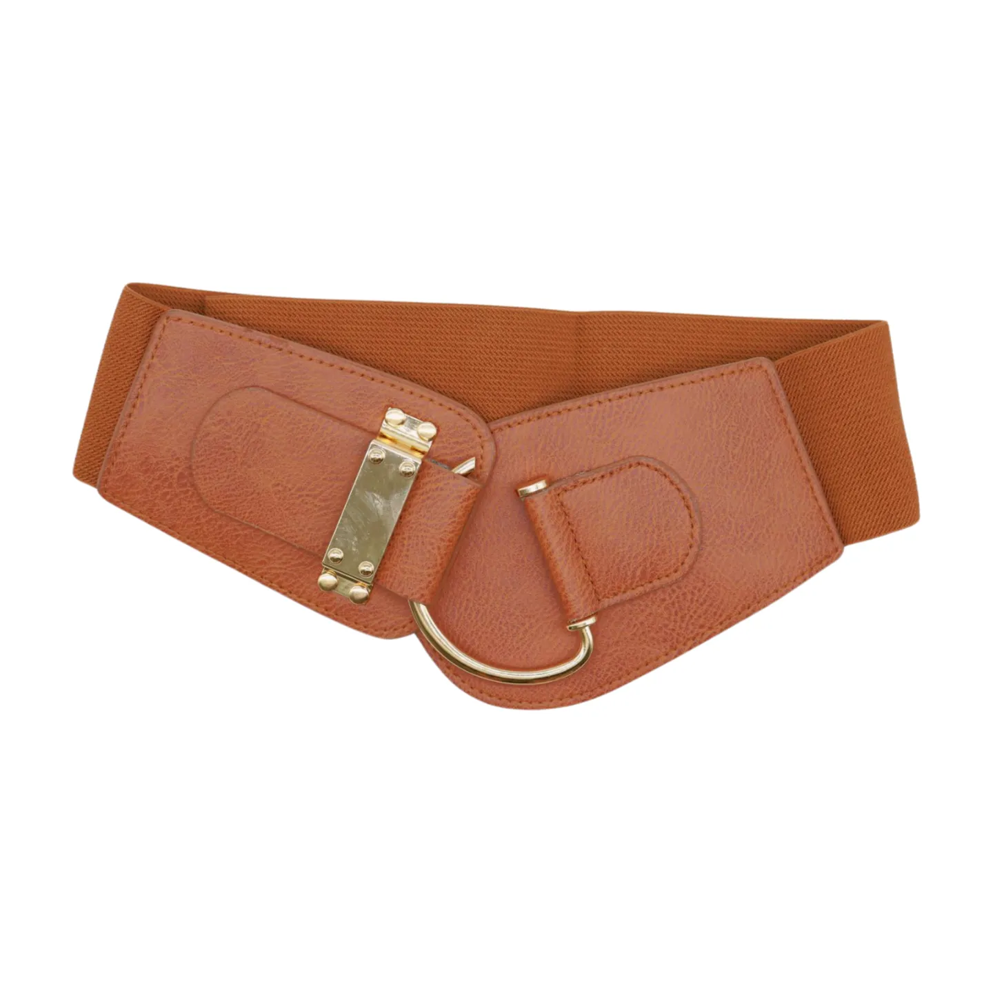 Elastic Wide Waisted Hook Buckle Belt