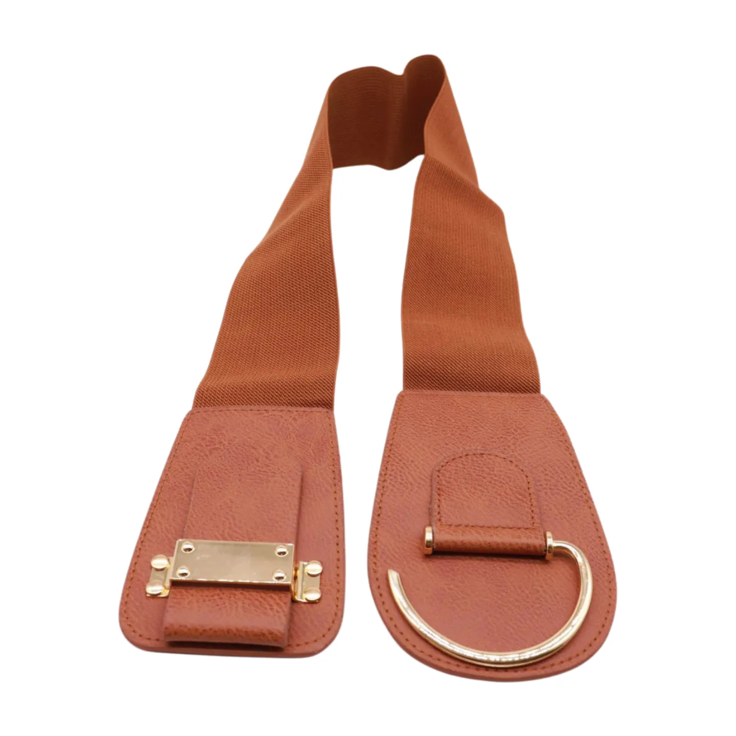 Elastic Wide Waisted Hook Buckle Belt