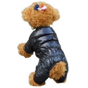 Fashionable Winter Soft Fleece Lining Puppy Jumpsuit Coat