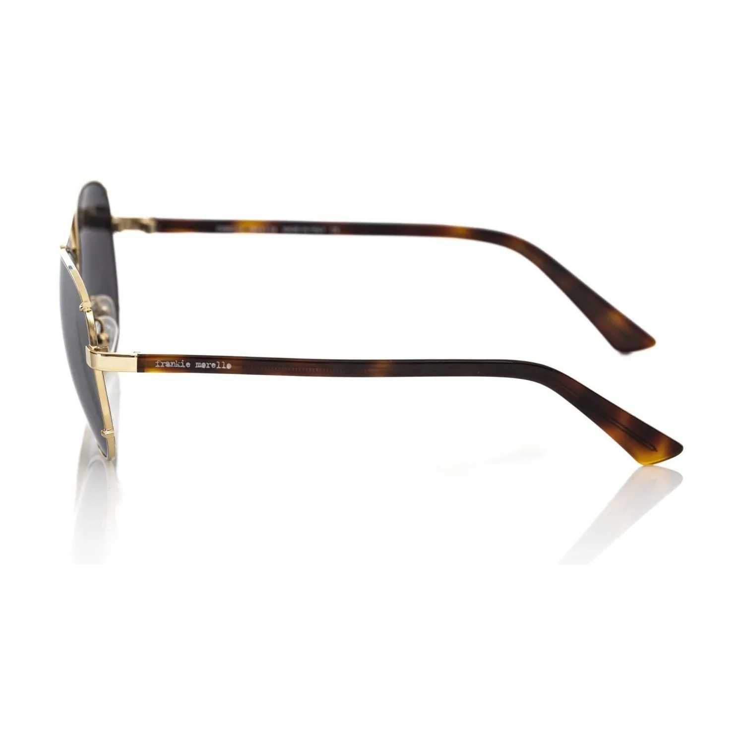 Frankie Morello Gold Metallic Fiber Men's Sunglass