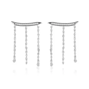 Georgini Red Carpet Billboard Earrings - Silver