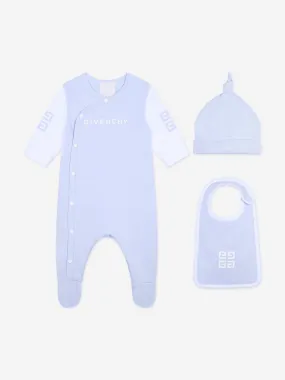 Givenchy Baby Boys Babygrow Gift Set in Blue