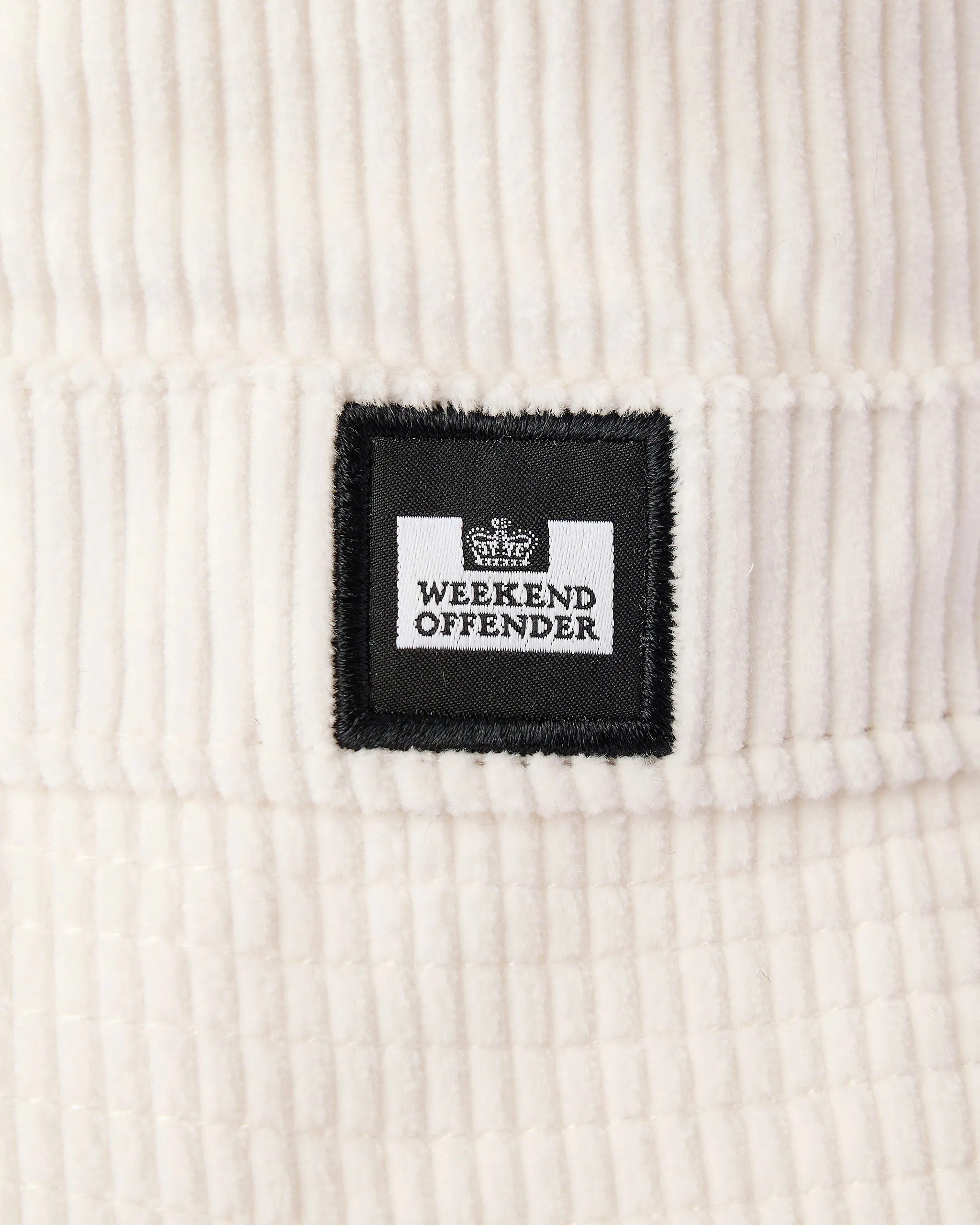 Gonzalez Cord Bucket Hat Winter White