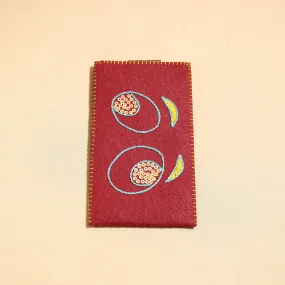 Handcrafted Embroidered Felt Mobile Pouch