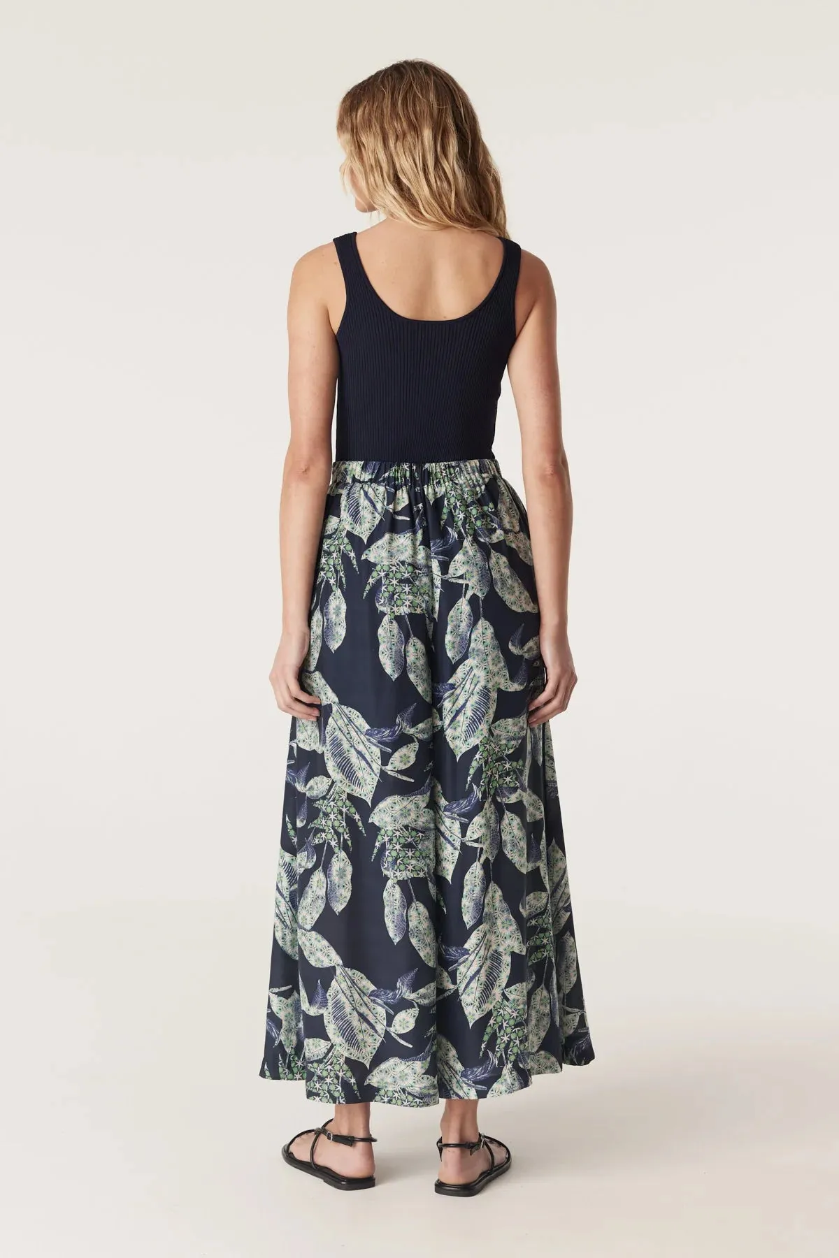 HAVANA WIDE LEG PANT | Navy Floral