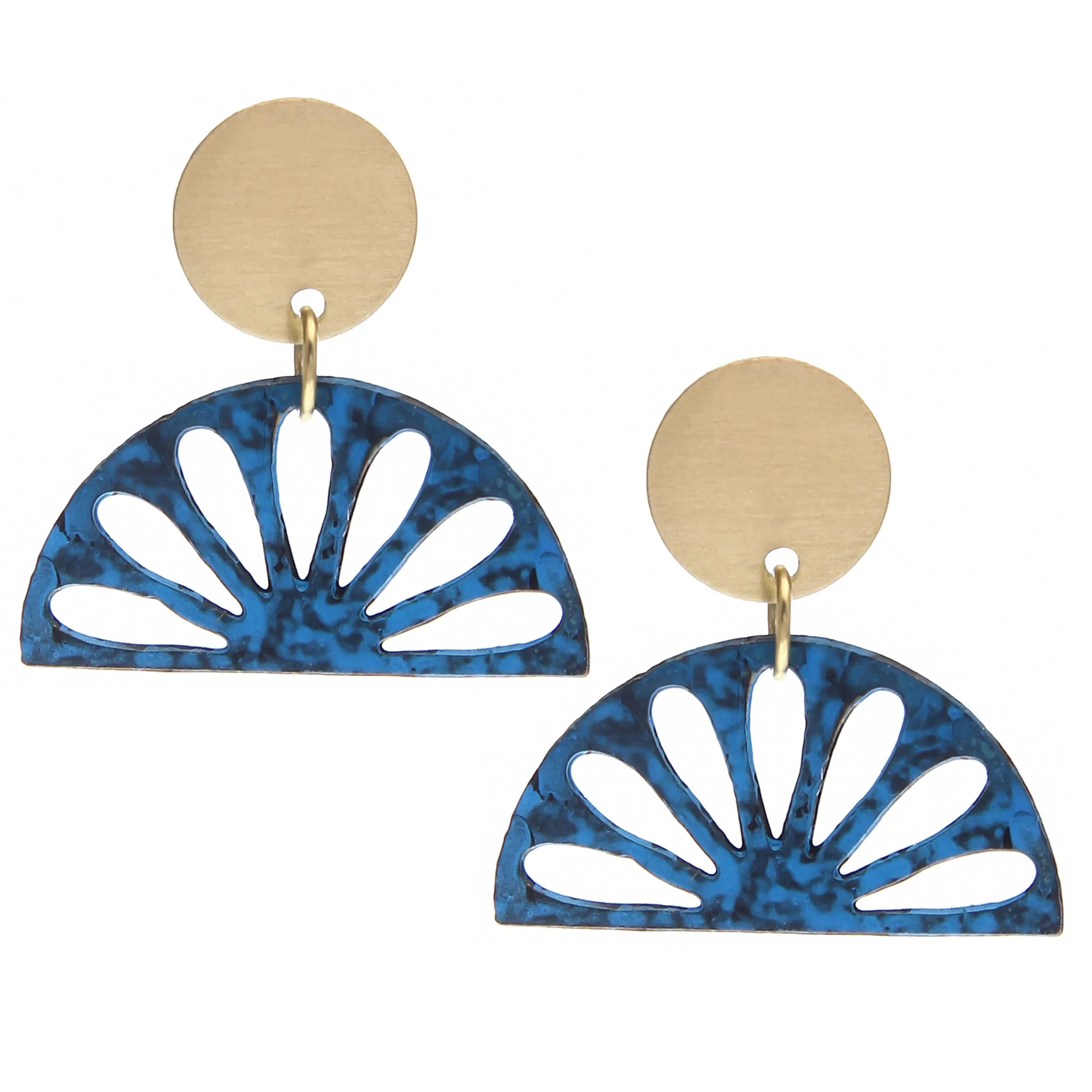 Helen earrings, blue