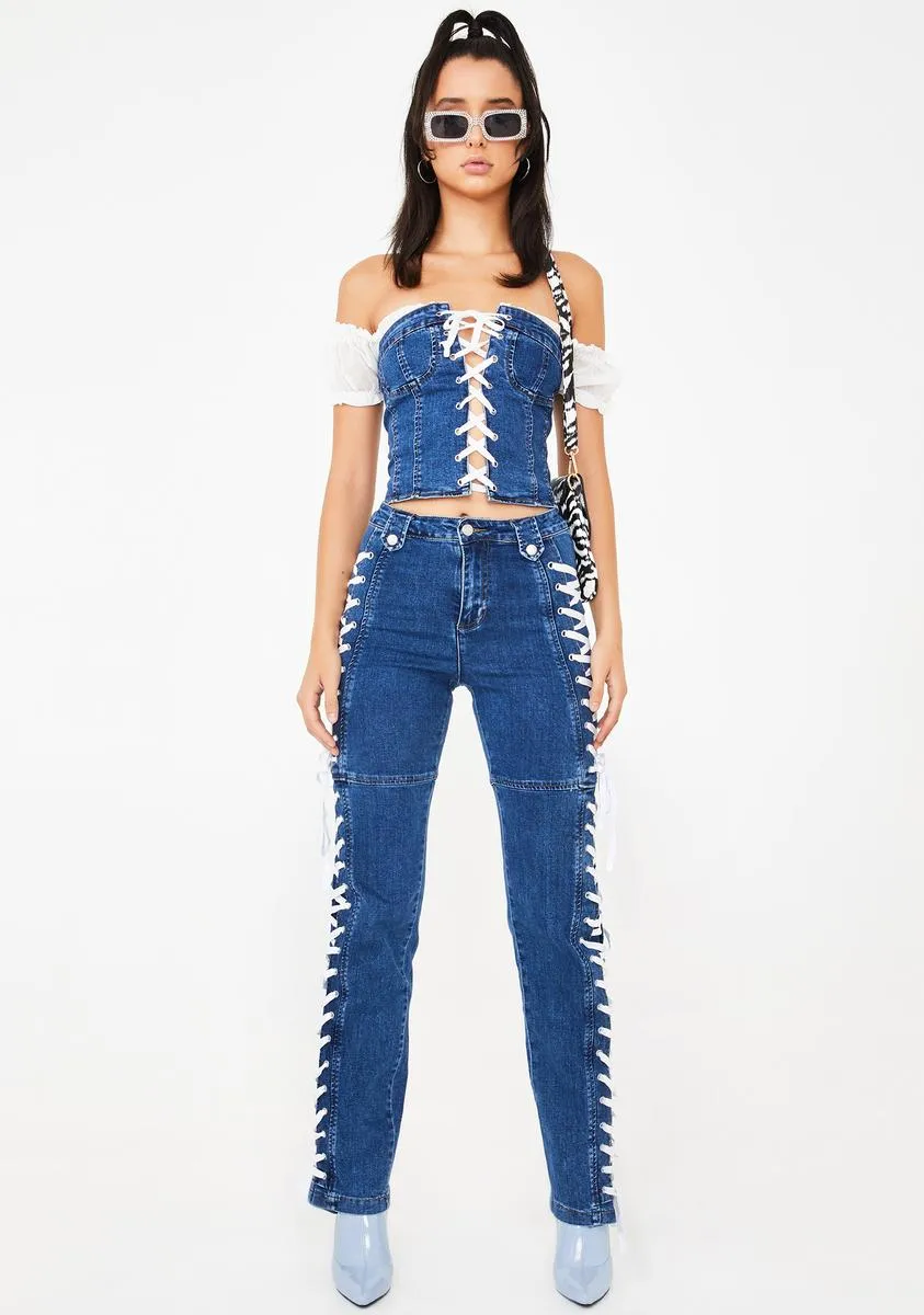 Holly Lace-Up Pants