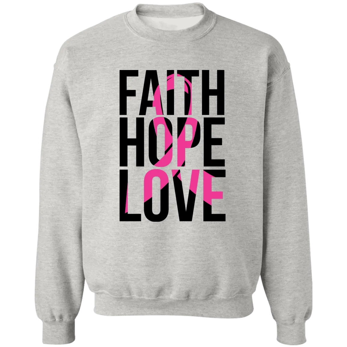 Hope, Faith & Love Unisex Crewneck Pullover Sweatshirt